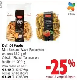 Colruyt Deli Di Paolo Mini Grissini Wave Parmezaan en zout aanbieding
