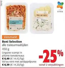 Colruyt Boni Selection linguine scampi aanbieding