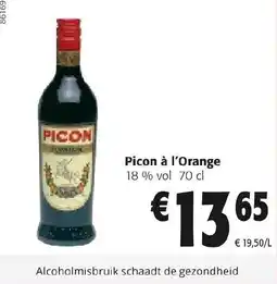 Colruyt Picon à l'orange aanbieding