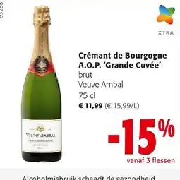 Colruyt Crémant de Bourgogne aanbieding