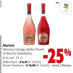 Colruyt Martini Mimosa Orange Bellini Peach of Rossini Strawberry aanbieding
