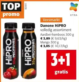 Colruyt Danone HiPRO volledig assortiment aanbieding