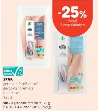 Spar gerookte forefilets aanbieding