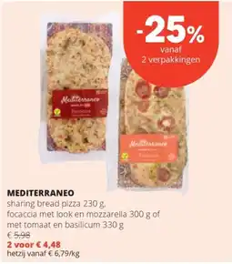 Spar Mediterraneo sharing bread pizza aanbieding
