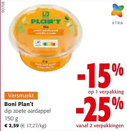 Colruyt Boni Plan't dip zoete aardappel aanbieding