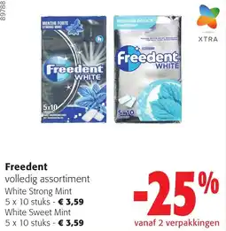 Colruyt Freedent volledig assortiment aanbieding