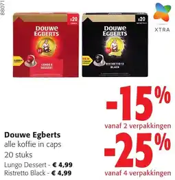 Colruyt Douwe Egberts alle koffie in caps aanbieding