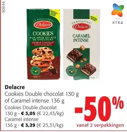 Colruyt Delacre cookies double chocolat aanbieding