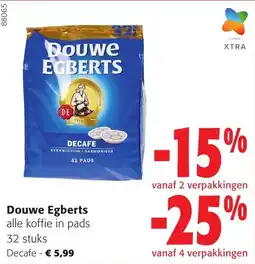 Colruyt Douve Egberts alle koffie in pads aanbieding