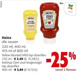 Colruyt Heinz alle sauzen aanbieding