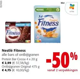 Colruyt Nestlé Fitness alle bars of ontbijtgranen aanbieding