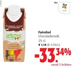 Colruyt Fairebel chocolademelk aanbieding