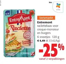 Colruyt Entremont raclettekaas aanbieding