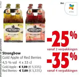 Colruyt Strongbow Gold Apple of Red Berries aanbieding