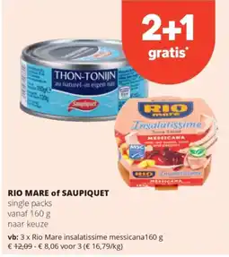 Spar Rio mare of saupiquet aanbieding