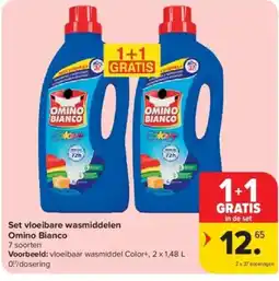 Carrefour Set vloeibare wasmiddelen Omino Bianco aanbieding