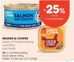Spar Edgard & Cooper katten- of hondenvoeding aanbieding