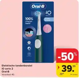Carrefour Elektrische tandenborstel iO serie 2 Oral-B aanbieding