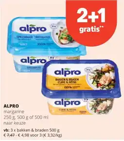 Spar Alpro margarine aanbieding