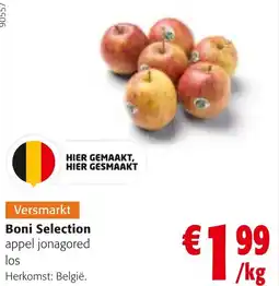 Colruyt Boni Selection appel jonagored aanbieding