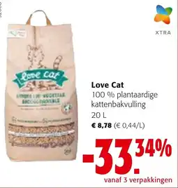 Colruyt Love Cat kattenbakvulling aanbieding