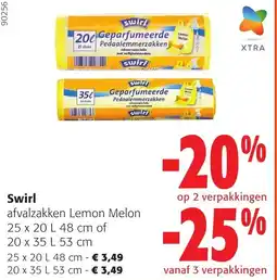 Colruyt Swirl afvalzakken Lemon Melon aanbieding