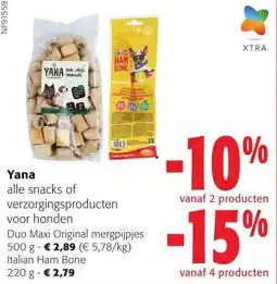 Colruyt Yana alle snacks of verzorgingsproducten voor honden aanbieding