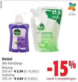 Colruyt Dettol alle handzeep aanbieding