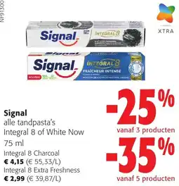 Colruyt Signal alle tandpasta's aanbieding