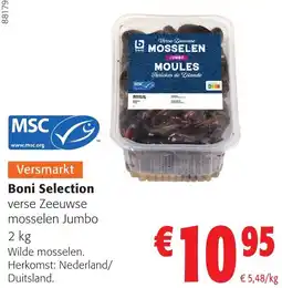 Colruyt boni selection verse zeeuwse mosselen jumbo aanbieding