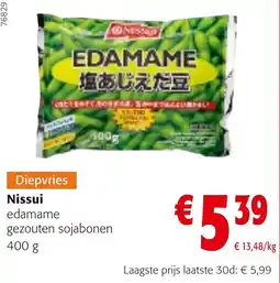 Colruyt Nissui edamame gezouten sojabonen aanbieding
