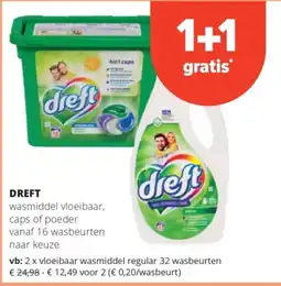 Spar Dreft wasmiddel vloeibaar aanbieding