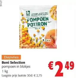 Colruyt Boni selection pompoen in blokjes aanbieding