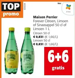 Colruyt Maison Perrier Forever Citroen, Limoen of Sinaasappel aanbieding