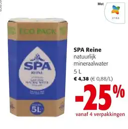 Colruyt spa reine natuurlijk mineraalwater aanbieding