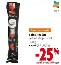 Colruyt Saint Agaune la fine droge worst aanbieding