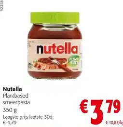 Colruyt Nutella plantbased smeerpasta aanbieding