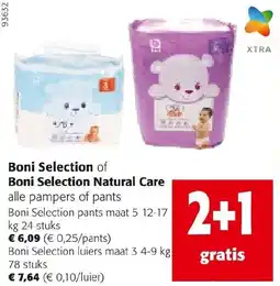 Colruyt Boni Selection of Boni Selection Natural Care alle pampers of pants aanbieding