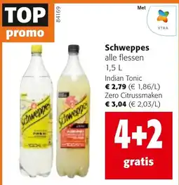 Colruyt Schweppes alle flessen aanbieding