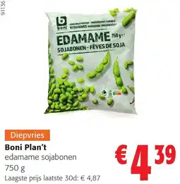 Colruyt Boni Plan't edamame sojabonen aanbieding