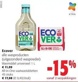 Colruyt Ecover alle wasproducten aanbieding