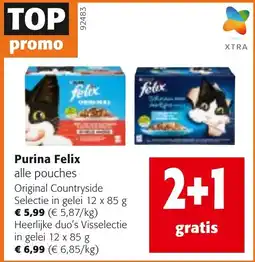 Colruyt Purina Felix alle pouches aanbieding
