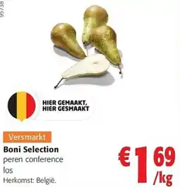 Colruyt Boni Selection peren conference aanbieding