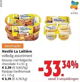 Colruyt Nestlé La Laitière volledig assortiment aanbieding
