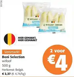 Colruyt Boni Selection witloof aanbieding
