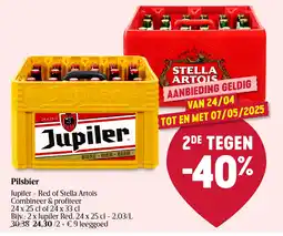 Delhaize Pilsbier Jupiler - Red of Stella Artois aanbieding