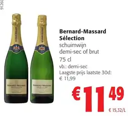 Colruyt Bernard-massard sélection aanbieding