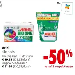 Colruyt Ariel alle pods aanbieding