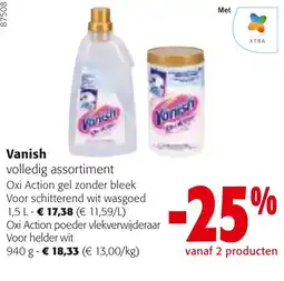 Colruyt Vanish volledig assortiment aanbieding