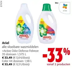 Colruyt Ariel alle vloeibare wasmiddelen aanbieding